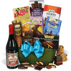 Red Wine and Dark Chocolate Easter Basket