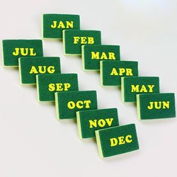 Calendar Sponges