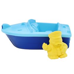 Blue Launch Boat with Duckie Captain