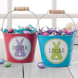 Personalized Mini Easter Bunny Bucket