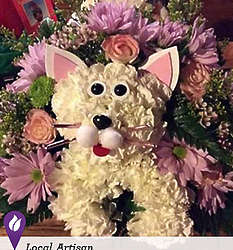Purrr-fect Kitten Carnation Bouquet