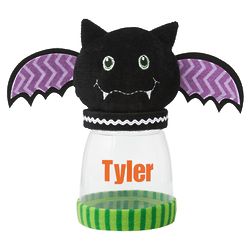 Personalized Frightful Fun Bat Treat Jar