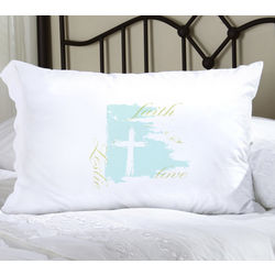 Personalized Faith and Love Pillow Case