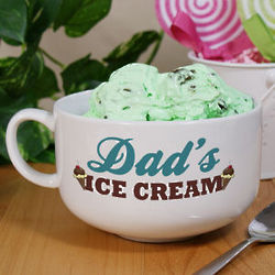 Personalized Ceramic Ice Cream Bowl