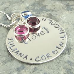 Greatest Love Personalized Hand Stamped Necklace