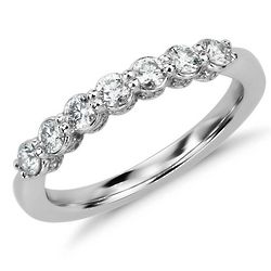 Platinum Pave Crown Diamond Ring