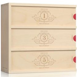 Charming Trio Anniversary Wine Box