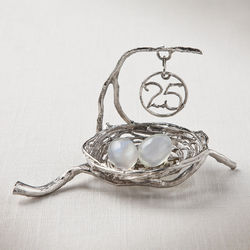 25th Silver Anniversary Blessings Nest Decoration