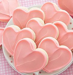 36 Frosted Cutout Heart Cookies