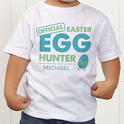 Personalized Easter Egg Hunter Toddler T-Shirt