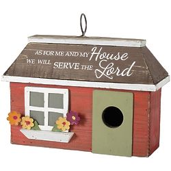 Me and My House Bible Verse Birdhouse