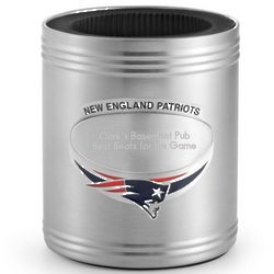 New England Patriots Engravable Can Coozie