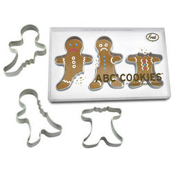 Gingerbread Men ABC Cookie Cutters 6 Pack