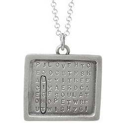 Find A Word Silver Necklace