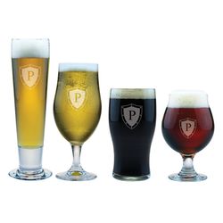 Personalized Initial Craft Beer Glass Set