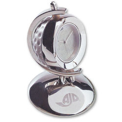 Silver Golf Ball Clock