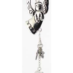 Engravable Flying Angel Ornament with Charms