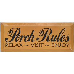 Personalized Rules Wooden Sign