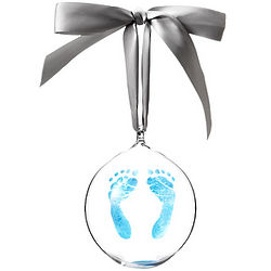 Custom Baby Footprint Ornament