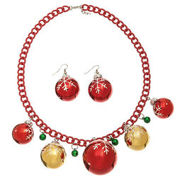 Oversized Ornament Necklace & Earring Set