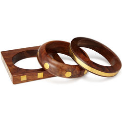 Wood and Brass Bangles
