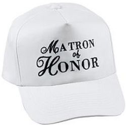 Matron of Honor Personalized Cap