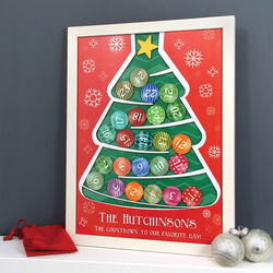 Personalized Wooden Christmas Tree Advent Calendar