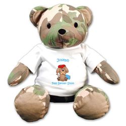 Feel Better Soon Teddy Bear with Personalized T-Shirt