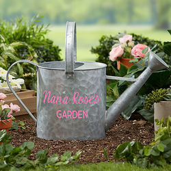 Personalized Galvanized Garden Watering Can