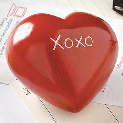 Handcrafted XOXO Heart Paperweight