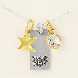 Silent Strength Charm Necklace