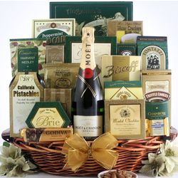 Best Wishes for The New Year Champagne Gift Basket