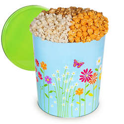3.5 Gallon of Popcorn in Butterflies & Flowers Tin