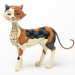 Calico Cat Figurine