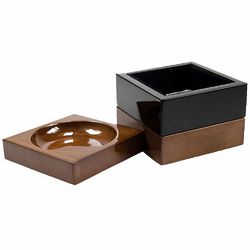 Executive Stackable Wooden Paper Clip and Pin Tray