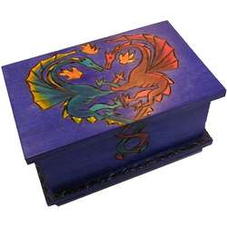 Dragons In Love Secret Wooden Puzzle Box
