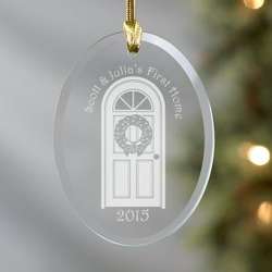 Our First Home Glass Ornament