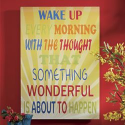 Wake Up Word Art Print