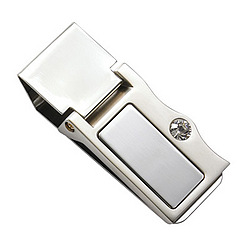 Personalized Money Clip with Stone