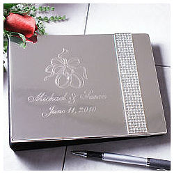 Personalized Glitter Galore Wedding Guest Book