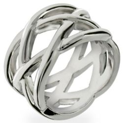 Tiffany Inspired Sterling Silver Celtic Knot Ring