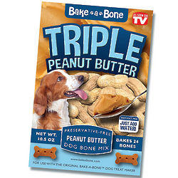 Bake-a-Bone Triple Peanut Butter Mix for Dogs