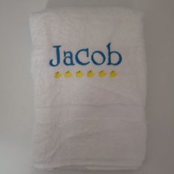 Personalized Duck Design Kid's Bath Towel