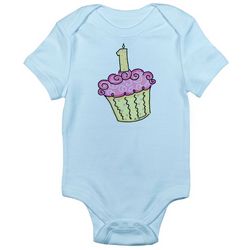 Infant's 1st Birthday Cupcake Creeper