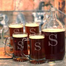 Personalized Initial Growler Set