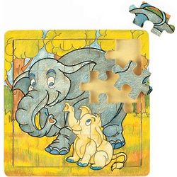 Elephant Family Wooden Jigsaw Puzzle