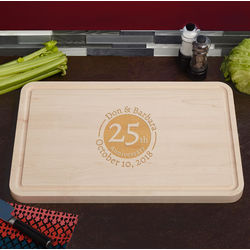 Landmark Anniversary Grandiose Personalized Maple Cutting Board