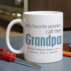 Favorite Dad or Grandpa Personalized Mug