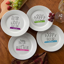 Happy Hour Personalized Cocktail Plates
