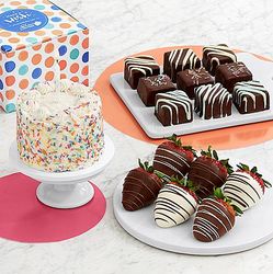 Sweet Birthday Surprises Cake, Candy & Chocolates Gift Box